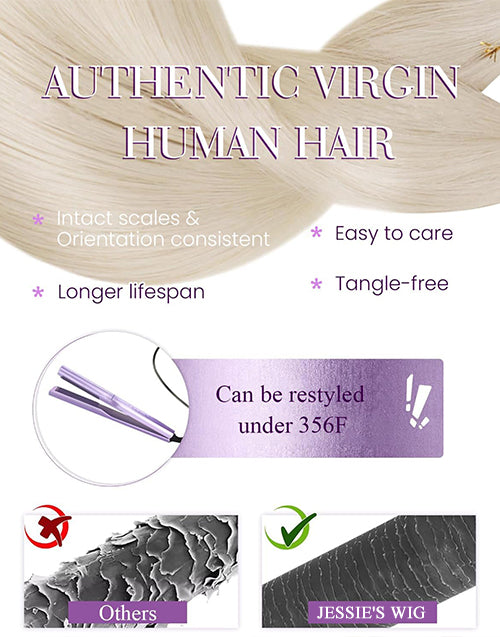 #613 Blonde Nano Bead Extensions Seamless Blend With Blonde Hair Real Human Hair 14-24 Inch
