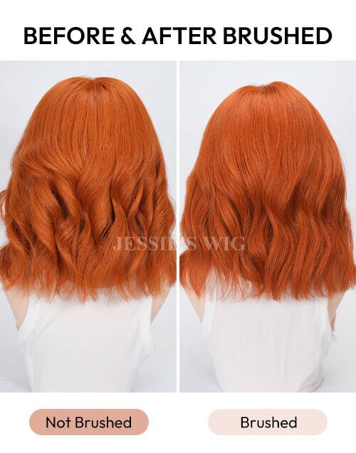 Maple-Copper Red 13X4 Lace Front Bob Wig Desert Red 5.5X5.5 Human Hair Wig