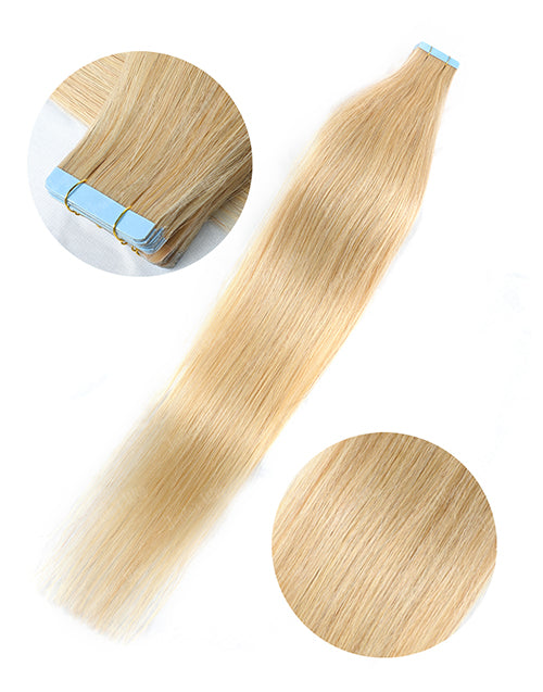 #24 Straight Hair Tape Human Hair Extensions