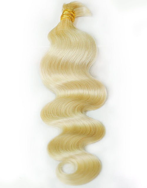 #613 Honey Body Wave Hair Bulk Braiding Hair for Human Hair Extensions No Weft 12A