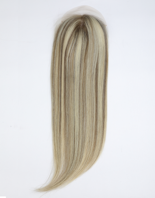 Custom Made 5X6 Lace With 5X5 Mono Top Highlight Human Hair Topper