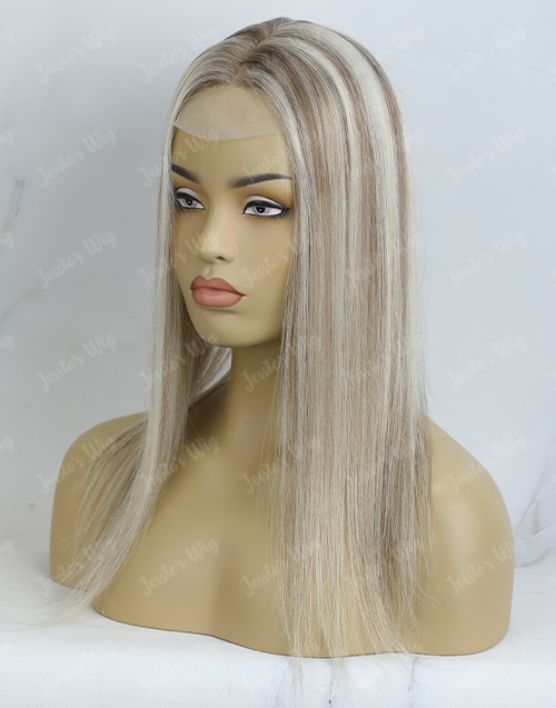 Custom Made 5X6 Lace With 5X5 Mono Top Highlight Human Hair Topper