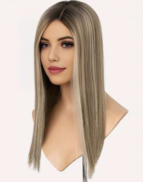 Mono Top 7.5”x8” Human Hair Topper Straight Chinese Remy Hair | Lightweight Volumizing for Thinning Hair