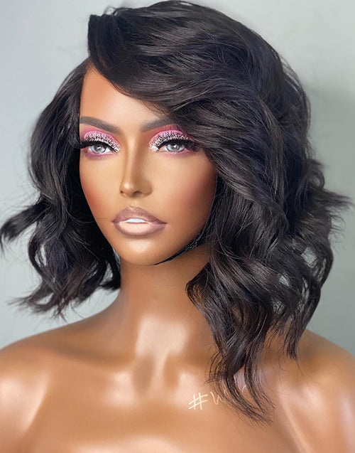 Lyuba- Smart-Fit Pull Go Bobiana Curl Short Bob Wig 13x5 Pre Cut Lace Human Hair Glueless Wig For Women