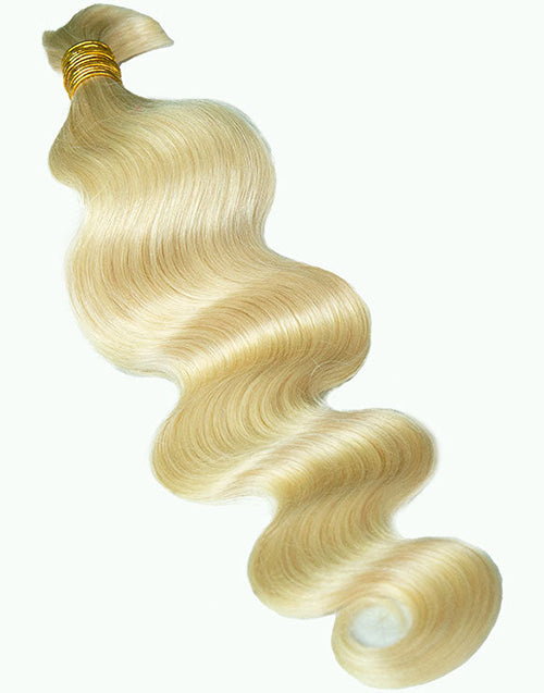#613 Honey Body Wave Hair Bulk Braiding Hair for Human Hair Extensions No Weft 12A