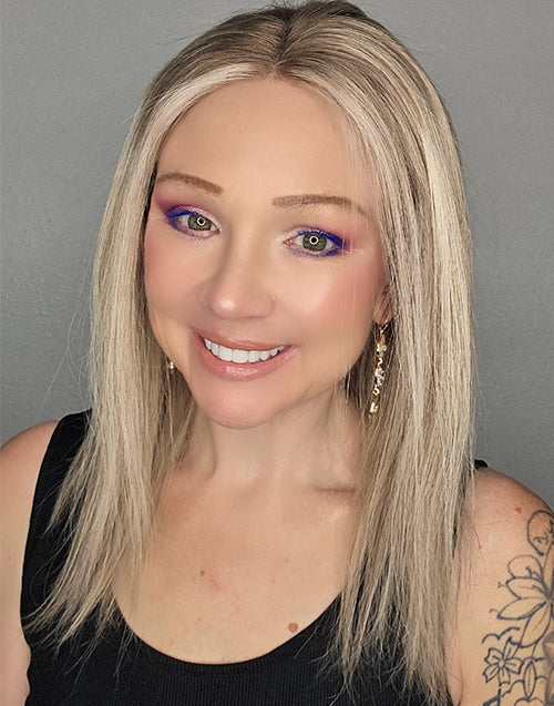 Rola- Influencer Inspired Same Highlight Ash Blonde True-Hold Glueless Straight Bob 13x4 Lace Wig Human Hair