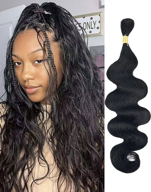 Hair Bulk Body Wave Human Hair for Braiding No Weft Human Hair 12A for Boho Braids