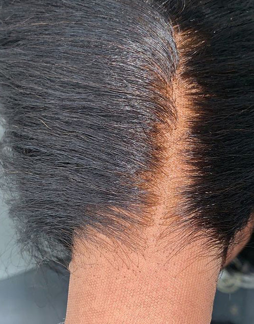 6x5 Glueless Pull Go Kinky Straight Bob Pre Cut Lace Wig All Head Size Friendly