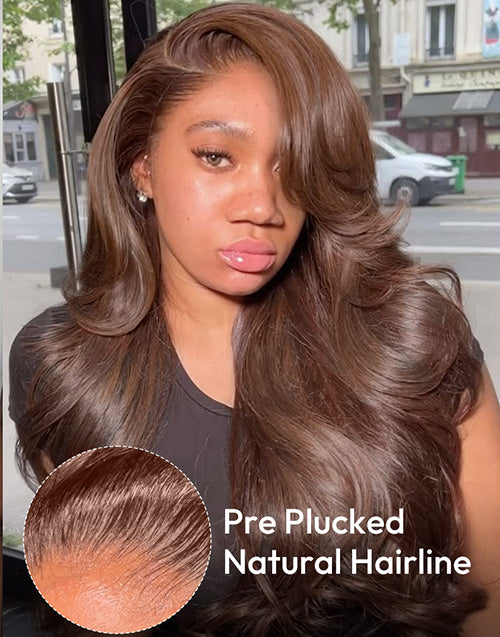 Averyan- Kash Doll Curls Layered Cut Dark Brown Loose Body Wave 13x4 Pre Cut Lace Frontal Glueless Wig