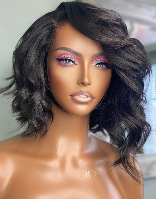 Lyuba- Smart-Fit Pull Go Bobiana Curl Short Bob Wig 13x5 Pre Cut Lace Human Hair Glueless Wig For Women