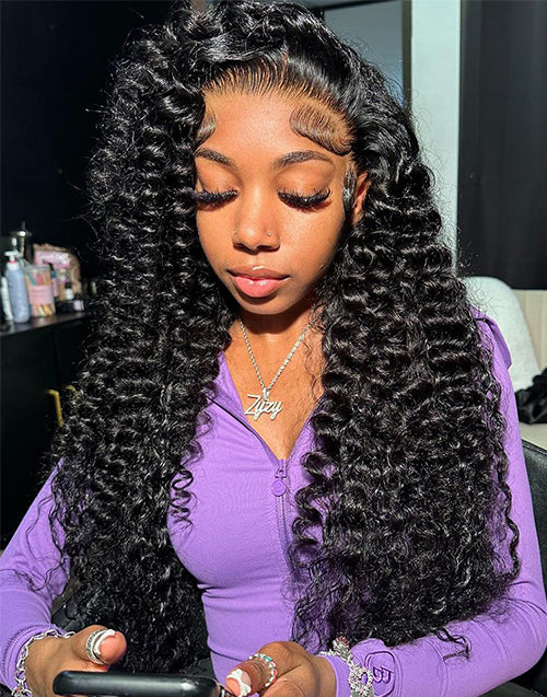 Kate- 30 Inch Long Loose Deep Wave 13x5 Pre Cut Lace Front Wig Glueless Wig