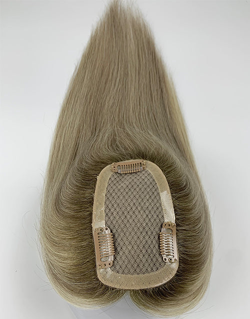 #4 #8 #613 Mono Top 3"X5" Human Hair Topper For Women Thinning Hair Or Hair Loss