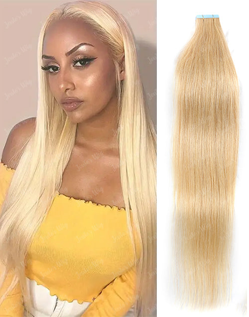 #24 Straight Hair Tape Human Hair Extensions