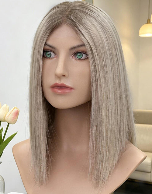 Mono Top Lace Front Remy Human Hair Wig | 100% Hand-tied | Medical Wig