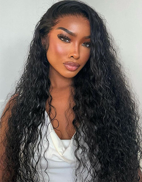 26" Only $179 Edith- Pull Go 7x5 13X5 Pre Everything Glueless Water Wave Wigs Pre Cut Lace Flash Sale