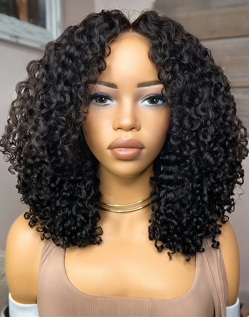 7x5 & 13x5 Pre-Cut Lace Curly Human Hair Wigs Ready To Wear Style