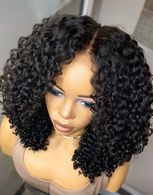 7x5 & 13x5 Pre-Cut Lace Curly Human Hair Wigs Ready To Wear Style