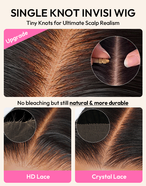 Carol-Tiktok Same 7X5 Glueless Human Hair Layer Cut Wig With Curtain Bangs Flash Sale