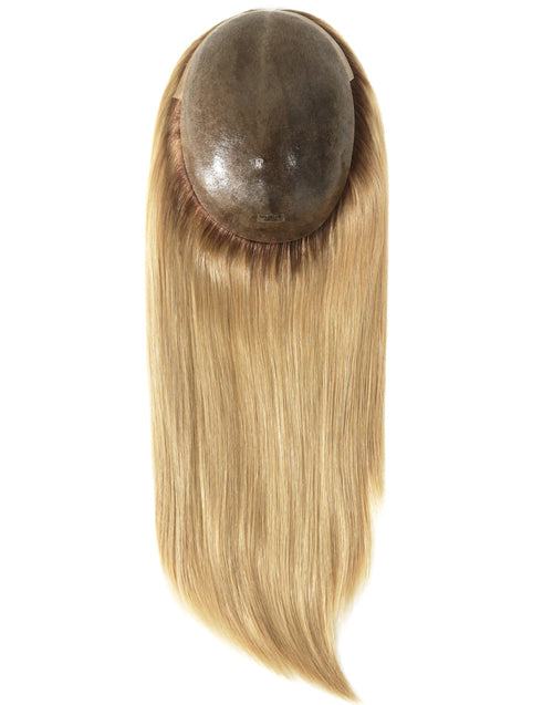 Renee- 14" 16" 7“x9" European Cuticle Remy Human Hair Topper Silky Hairpieces for Woman Injected Poly Skin Women Toupee