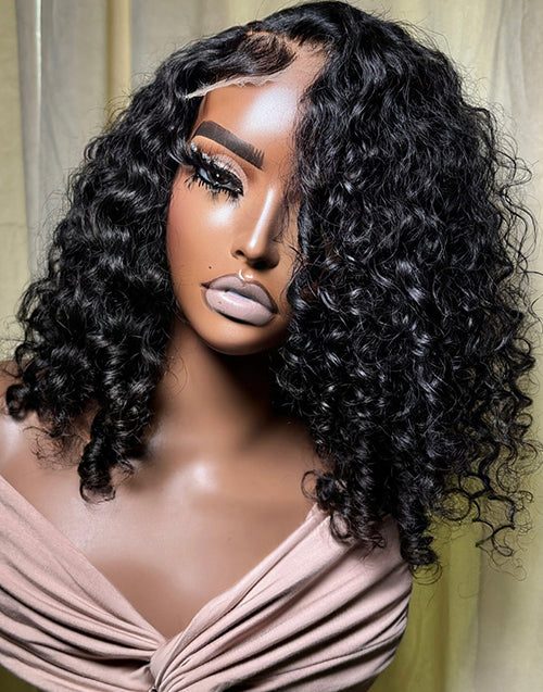 Verity- Glueless Pull Go Wig Fantasy Curl Bob Style Wig Pre Everything Human Hair Wig