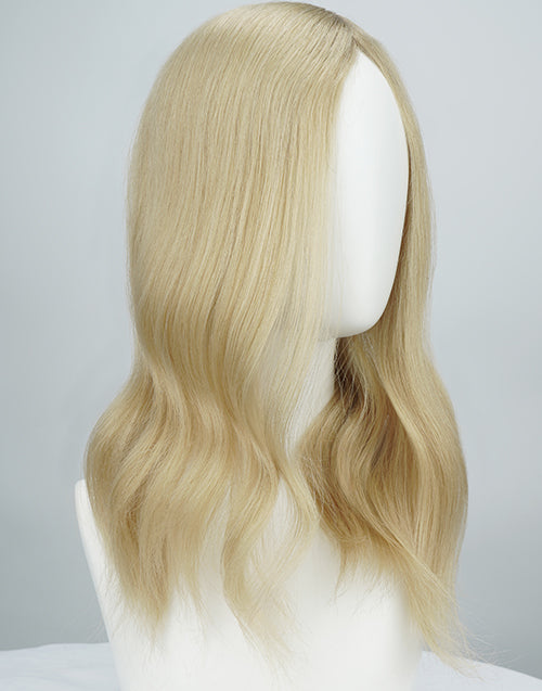 6"x7" 16" Women Topper Hair Toupee Fine Mono Wefted Top Piece Cuticle Brazilian Hair TP18