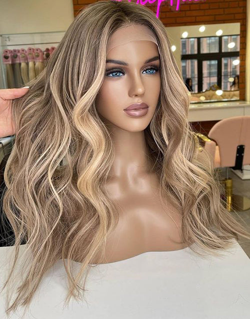 Cloe-Luxury Wig 13x6 Lace Front Wigs Balayage Human Hair Wigs