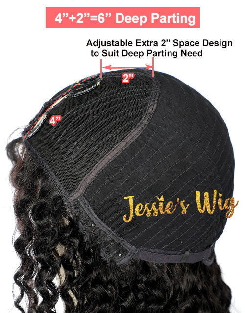 14" 16" Curly Thin V Part Bob Wig Flash Deal