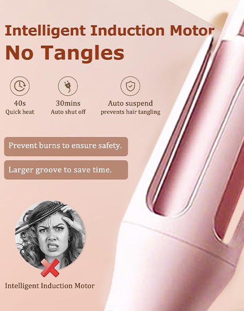 Automatic Curling Iron & Rotating Hair Curler Make Hair Transformation Easily &Instantly