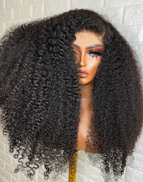 Glueless Pull Go Ultra 250% Density Curly Human Hair Wig