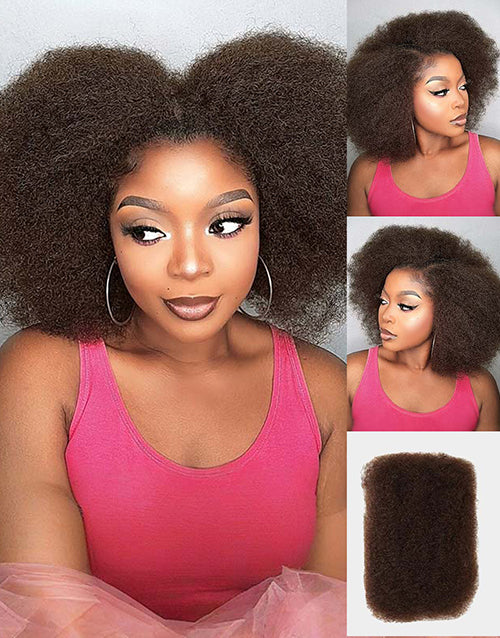 Brazilian Remy Hair Afro Kinky Bulk Human Hair For Braiding Dreadlock Hair