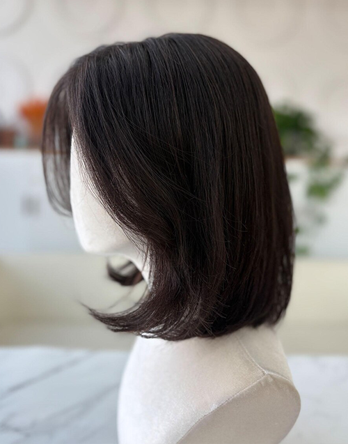 Yuri-【Ready To Ship】7X5 Glueless Short Layered Curtain Bangs Pre Cut Bob Lace Wig