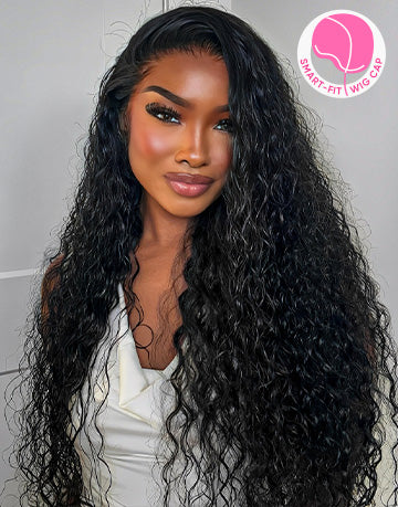 Edith- Smart-Fit Pull Go Glueless Real HD Lace 13X5 Pre Everything Water Wave Wigs Pre Cut 7X5 Wigs