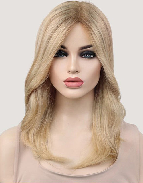 Silk Top Blonde Remy Human Hair Wig For Women Hair Loss Friendly