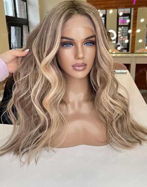 Cloe-Luxury Wig 13x6 Lace Front Wigs Balayage Human Hair Wigs