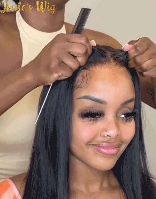 Eden- Smart-Fit Pull Go Glueless Straight 13x5 Pre Cut Lace Front Human Hair Wigs