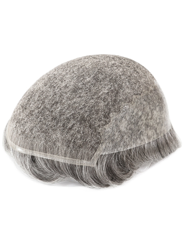 8"X10" Toupee for Men Hair System French Lace in Body Thin Skin Back&Sides Indian Human Hair