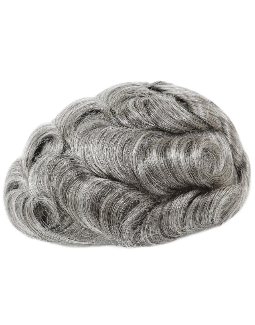 8"X10" Toupee for Men Hair System French Lace in Body Thin Skin Back&Sides Indian Human Hair