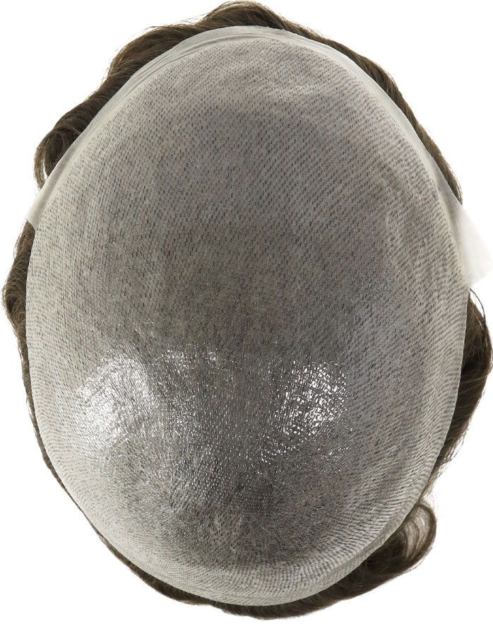 8"x10" Super Thin Skin 3-4mil V Loop All Over 6" Hair Toupee Hairpieces for Men Indian Human Hair