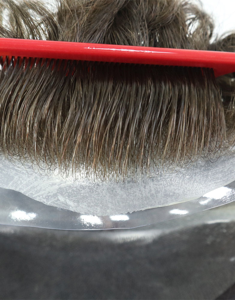 8"x10" Super Thin Skin 3-4mil V Loop All Over 6" Hair Toupee Hairpieces for Men Indian Human Hair