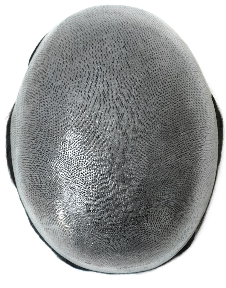 8"x10" Toupee for Men Thin Skin 8-10mm V-Loop All Over Indian Human Hair