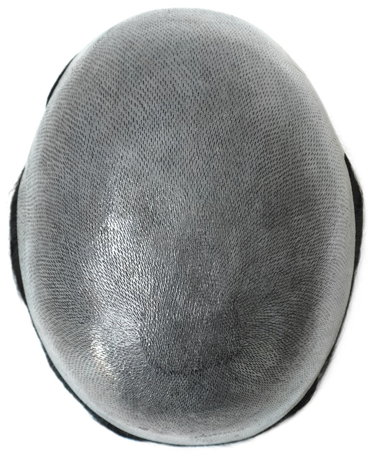 8"x10" Toupee for Men Thin Skin 8-10mm V-Loop All Over Indian Human Hair