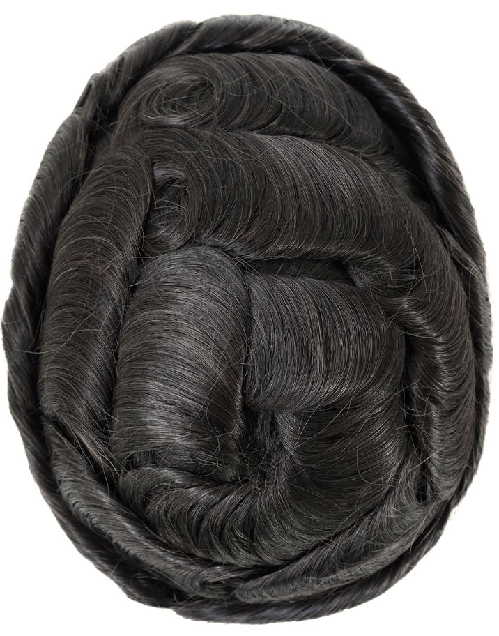 8"X10" Toupee for Men Injection Thin Skin 10-12mm Indian Human Hair