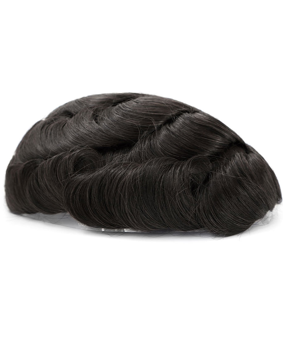 8"X10" Toupee for Men Injection Thin Skin 10-12mm Indian Human Hair