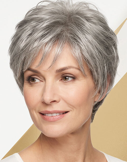 Light Grey Pixie Cut Wig