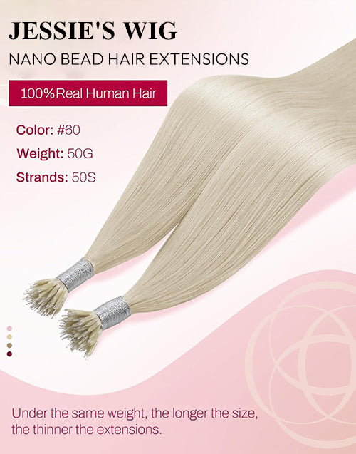 Nano Hair Extensions Human Hair