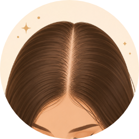 Natural Scalp Look