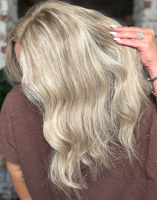 Premium Balayage Ash Blonde Real Human Hair Wig