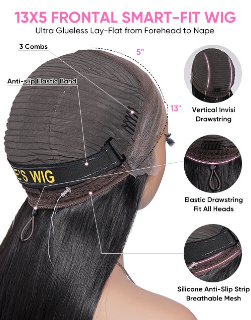 Helen- Smart-Fit Pull Go Highlight Honey Short Wavy Bob 13x5 Pre Everything Wig Human Hair Glueless Wig