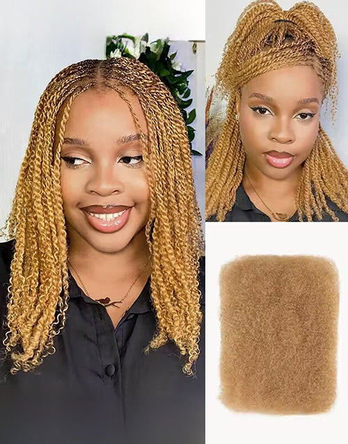 Brazilian Remy Hair Afro Kinky Bulk Human Hair For Braiding Dreadlock Hair