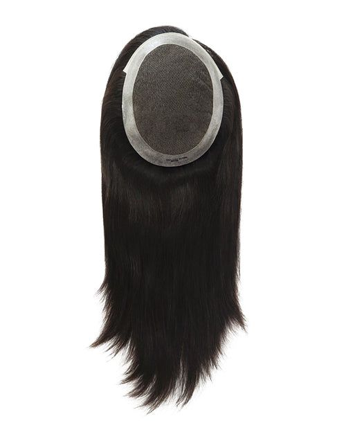 7"x9" Straight 16 Inch Human Hair Topper Women Korea Lace Top Pieces